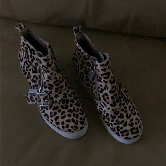Jslides calf cheetah print zip up slides - Picture 5 of 8